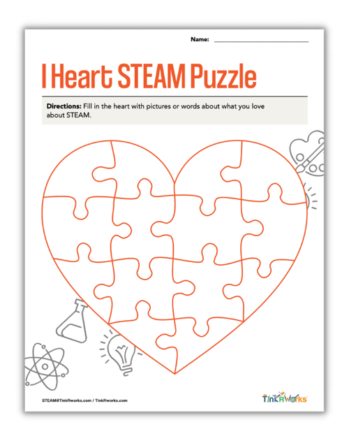 I Heart STEAM Puzzle