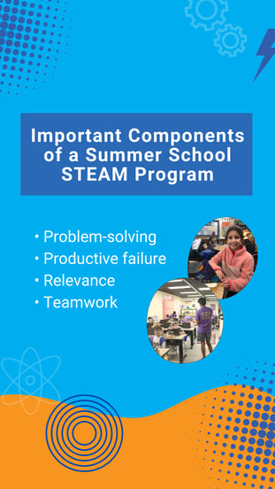 Components of a successful summer STEAM program